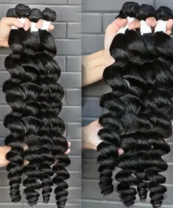 Loose Deep Wave Human Hair Bundles Deep Curly Virgin Raw 100% Human Hair Water Wave