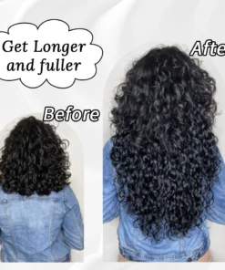 Alternative view of Water Wave Human Hair Bundles Curly Deep Wave 3 Bundles Brazilian Natural Black 100% Human Remy Hair
