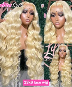 Alternative view of 13x4 13x6 HD Transparent Blonde Body Lace Front Brazilian Human Hair Wigs