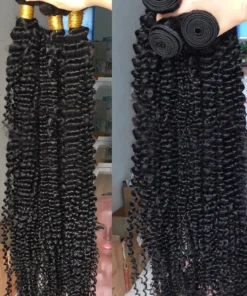 Alternative view of Deep Wave Human Hair Bundles Curly Brazilian Hair Natural Human Hair Remy Loose Deep Wave Hair Bundles