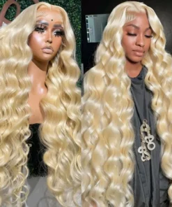 Blonde Body Wave Lace Front Human Hair Wig 13x4 13x6 HD