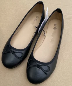 Alternative view of 2025 Spring Elegant Bowknot Ballet Flats Classic Shoe Round Toe Comfort Slip-On Ladies Fashion Loafers Leather Mules Shoes