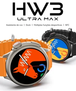 HW3 Ultra Max Round Smart Watch Men 1.52 Inch HD Screen Bluetooth Calls APP Information Display Custom Wallpaper NFC Function
