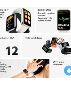 Alternative view of Global Version Xiaomi Smart Band 7 Pro 1.64 "AMOLED Screen Blood Oxygen Monitoring GPS Sports Tracking Watch