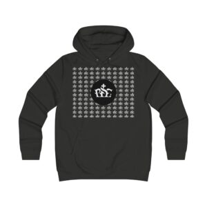 Girlie College Hoodie, Cozy College Sweatshirt, Chic Hooded Pullover, Perfect for Students, Trendy Gift for Graduates