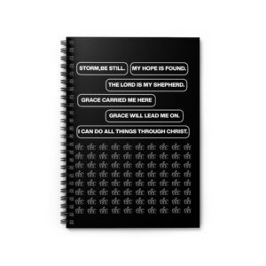 Inspirational Spiral Notebook - Ruled Lines, Motivational Writing Journal, Christian Gift, Prayer Diary, Self-Reflection