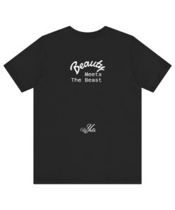 Alternative view of Beauty Meets The Beast Graphic Tee, Stylish Unisex T-Shirt, Inspirational Gift, Casual Wear, Perfect for Parties, Fashion Apparel