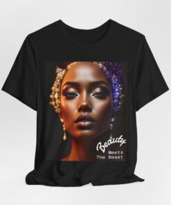 Beauty Meets The Beast Graphic Tee, Stylish Unisex T-Shirt, Inspirational Gift, Casual Wear, Perfect for Parties, Fashion Apparel