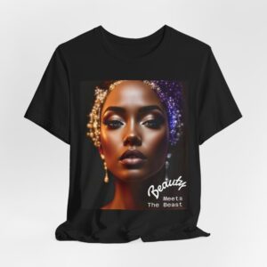 Beauty Meets The Beast Graphic Tee, Stylish Unisex T-Shirt, Inspirational Gift, Casual Wear, Perfect for Parties, Fashion Apparel