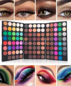 Alternative view of 120 Colors Matte Shimmer Eyeshadow Palette Natural Waterproof Lasting Eye Shadow Makeup Set with 20 makeup brushes Cosmetics Kit