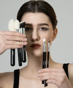 Alternative view of BEILI Black Makeup Brush Sets Professional Natural Goat Fiber Hair Brush Foundation Kakubi Contour Eyeshadow Beauty Tool brochas